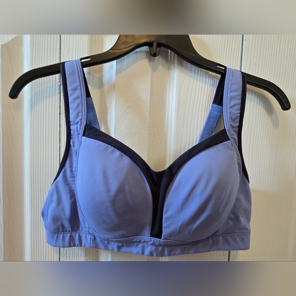 Lululemon Athletica Ta Ta Tamer Bra 36C Blue Medium Impact